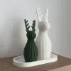Dekoracyjny Renifer Prążkowany 3D Ozdoba Świąteczna